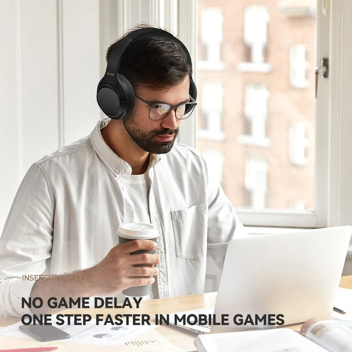WH850i Pro Max Over-ear Wireless Bluetooth-compatible Headset ANC Stereo Music Gaming Headphone - White - 4