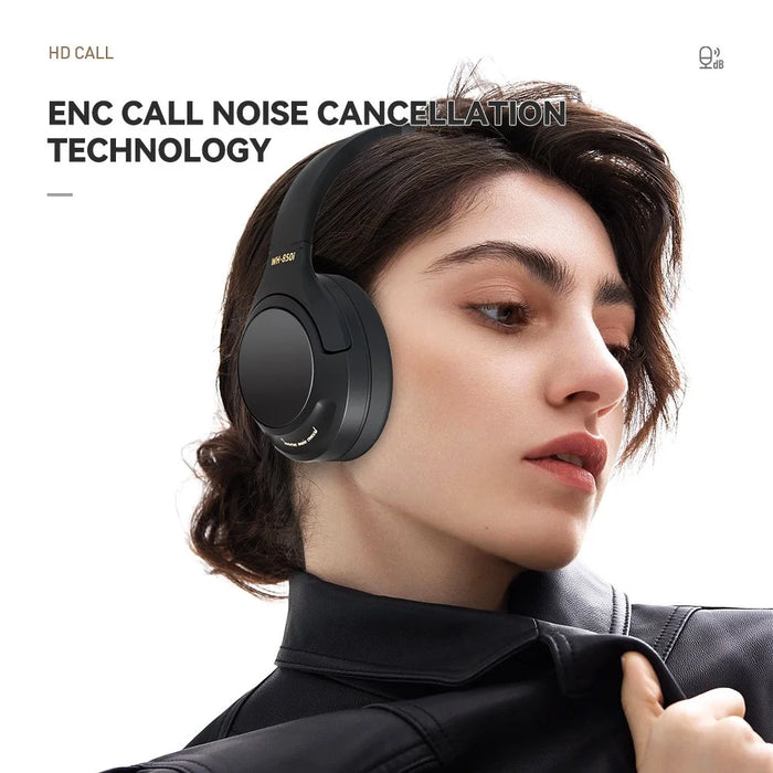 WH850i Pro Max Over-ear Wireless Bluetooth-compatible Headset ANC Stereo Music Gaming Headphone - White - 5