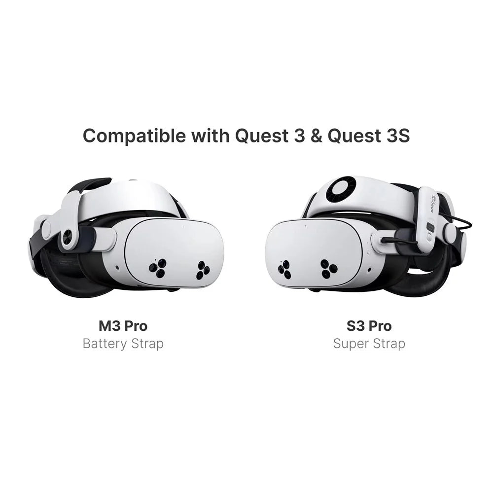 BOBOVR S3 Pro For Meta Quest 3S / 3 VR Headset Battery Strap Head Air Cooling System with 10000mAh Battery Pack - 7