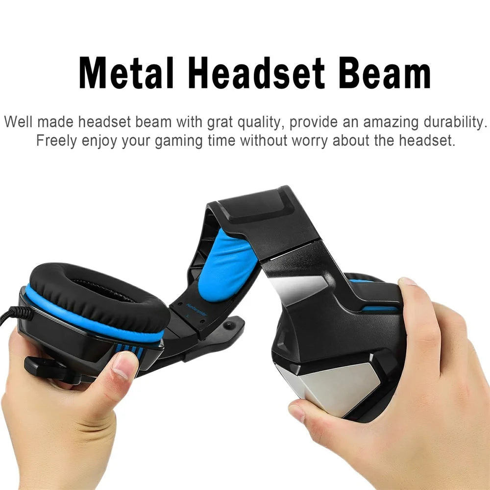 V3 Head-mounted Earphones RGB Light Wired PC Gaming Headset, USB+3.5mm+4Pin - 3