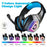V1 Wired Gaming Headset with Microphone RGB Light Head-mounted Earphones 3.5mm Audio Jack - 2