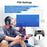 V1 Wired Gaming Headset with Microphone RGB Light Head-mounted Earphones 3.5mm Audio Jack - 7