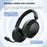 2.4G Wireless Headphone ANC Headset Bluetooth-compatible Music Gaming Earphone - Black - 6