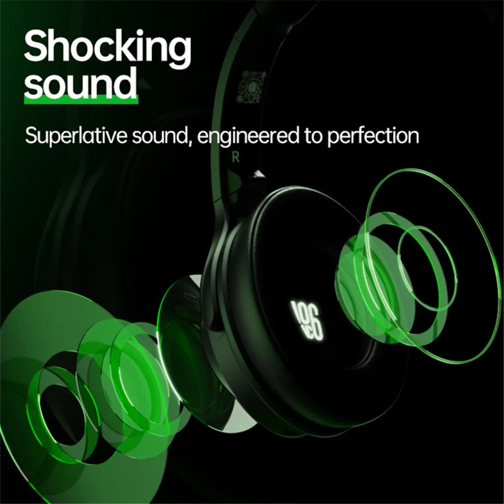 A06 ANC Wireless Headset Bluetooth-compatible Headphone Music Gaming Earphone - Black - 6