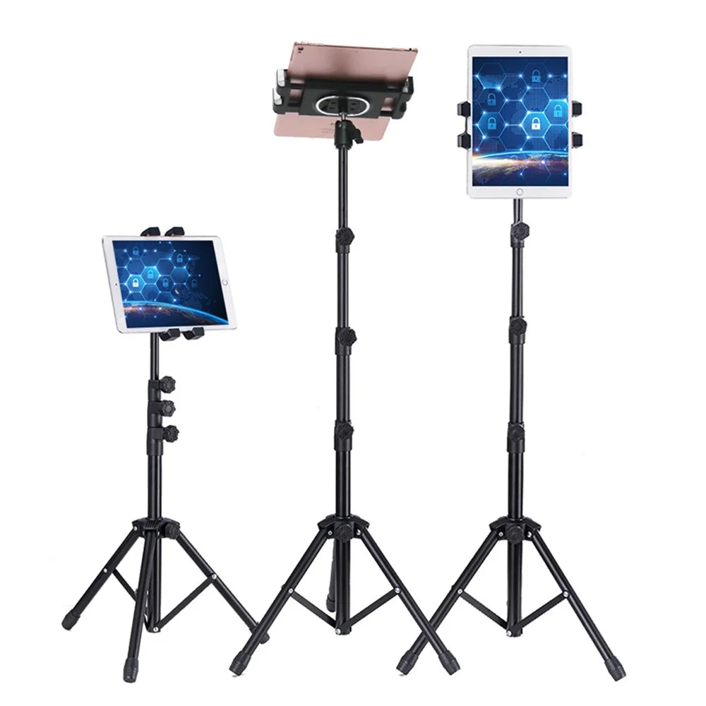 ADV-306 52cm-136cm Height Adjustable Foldable Tripod Mount for Phone Tablet within 4.7-12.9 Inches - 1