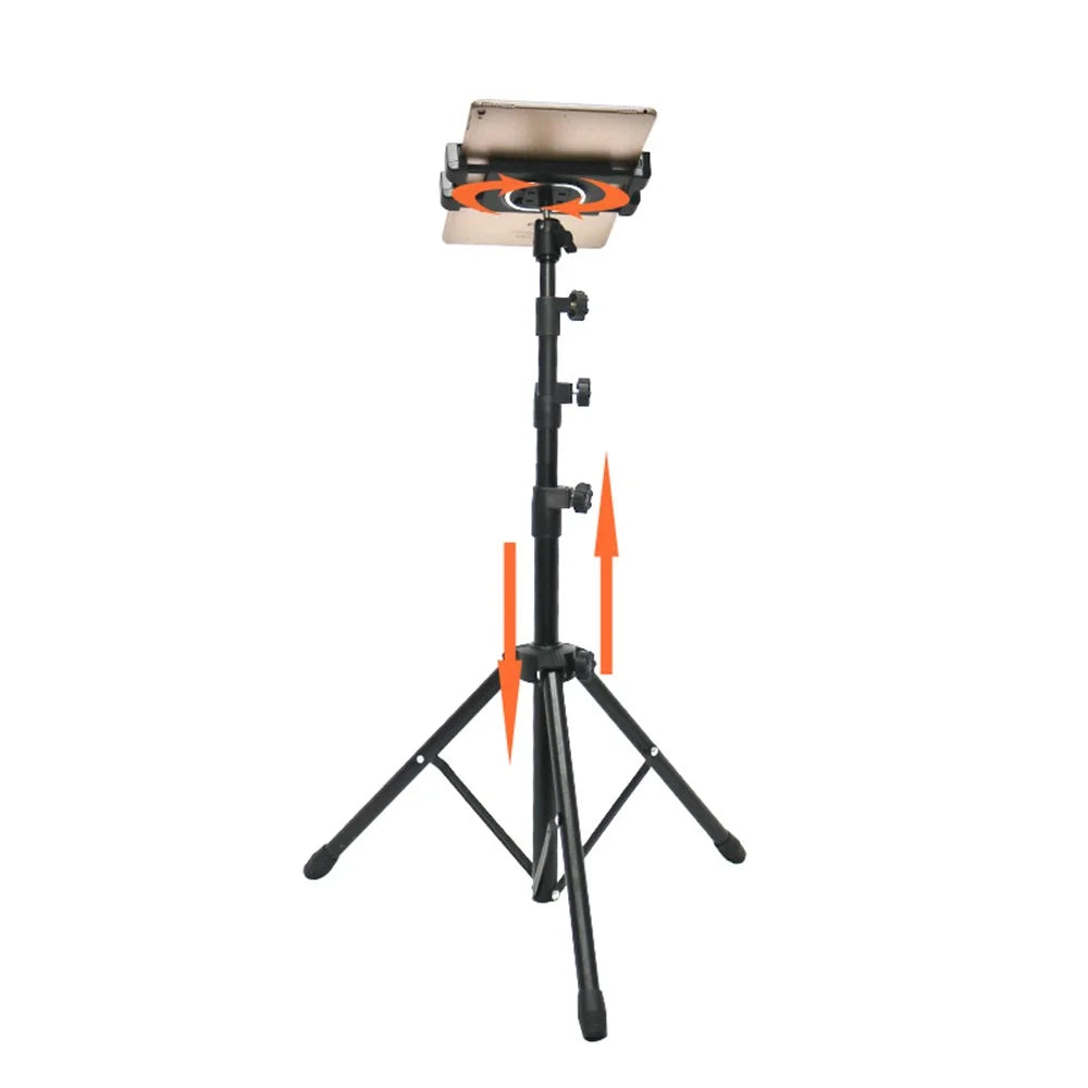 ADV-306 52cm-136cm Height Adjustable Foldable Tripod Mount for Phone Tablet within 4.7-12.9 Inches - 2