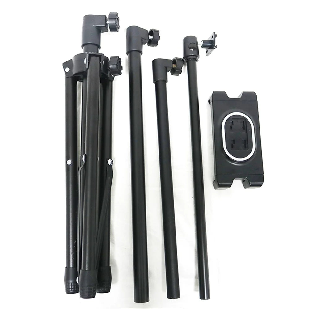 ADV-306 52cm-136cm Height Adjustable Foldable Tripod Mount for Phone Tablet within 4.7-12.9 Inches - 4