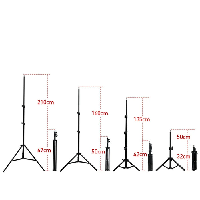 2.1m Mobile Phone Selfie Tripod Photography Fill Light Bracket Folding Stand - 3