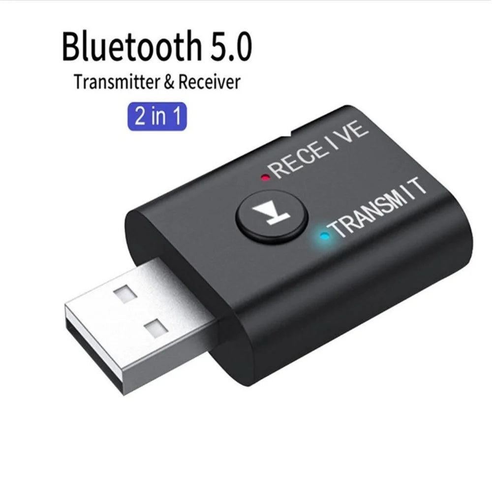 Bluetooth-compatible 5.0 USB Transmitter and Receiver 2 in 1 Adapter - 2