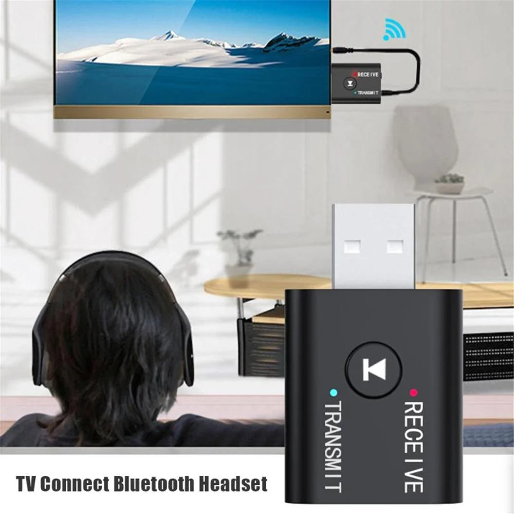 Bluetooth-compatible 5.0 USB Transmitter and Receiver 2 in 1 Adapter - 3