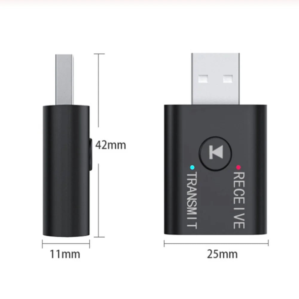 Bluetooth-compatible 5.0 USB Transmitter and Receiver 2 in 1 Adapter - 4