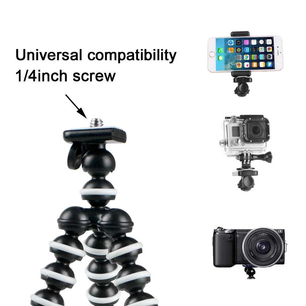Mini Octopus Tripod Holder Mobile Phone Tripod Gorillapod for Smartphone Sports Camera Stand with Clip (Small) - 2