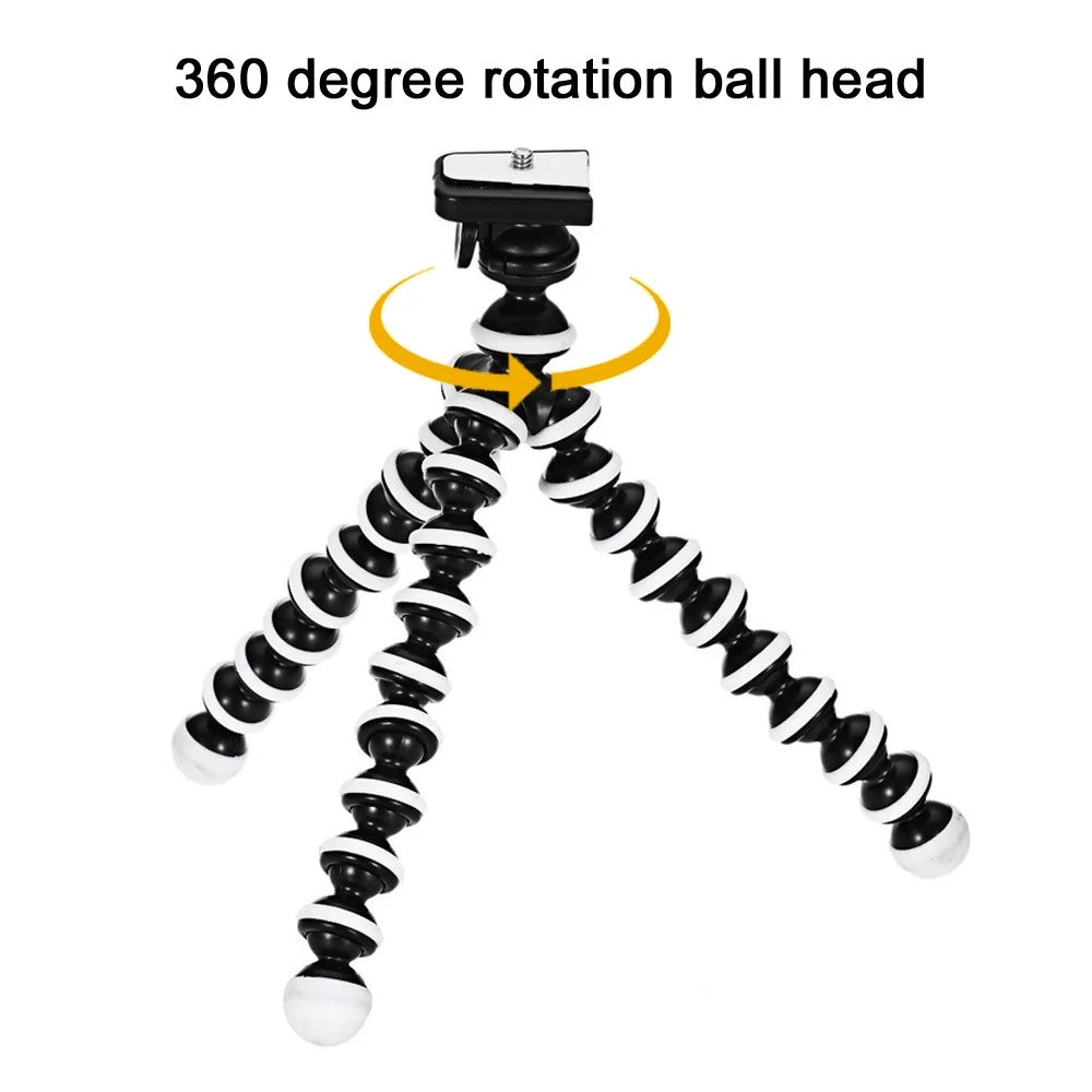 Mini Octopus Tripod Holder Mobile Phone Tripod Gorillapod for Smartphone Sports Camera Stand with Clip (Small) - 3