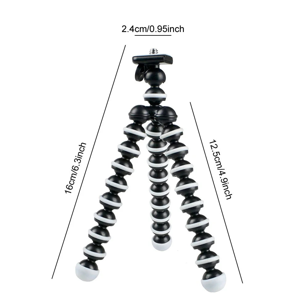 Mini Octopus Tripod Holder Mobile Phone Tripod Gorillapod for Smartphone Sports Camera Stand with Clip (Small) - 5