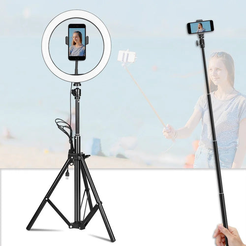 1.6M Adjustable Tripod Stand for Vlogs Live Stream Self-Portrait Shooting - 1