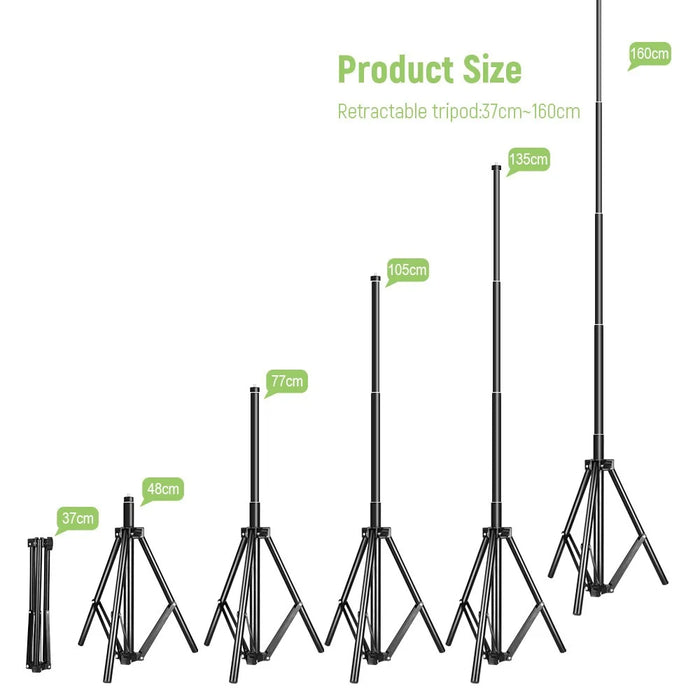 1.6M Adjustable Tripod Stand for Vlogs Live Stream Self-Portrait Shooting - 4