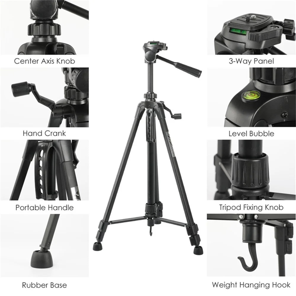 WEIFENG 3520 Aluminum Alloy with Three-way Panel Ball Head Tripod for Canon Nikon Sony SLR (with Maximum Load of 3kg) - 5
