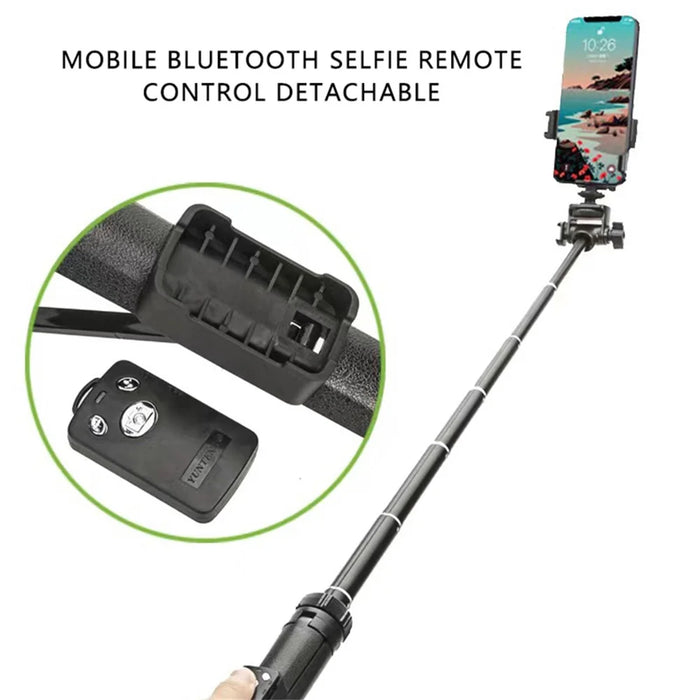 YUNTENG VCT-6688 Selfie Stick Holder for Live Streaming Bluetooth-compatible Camera Phone Extendable Tripod - 5