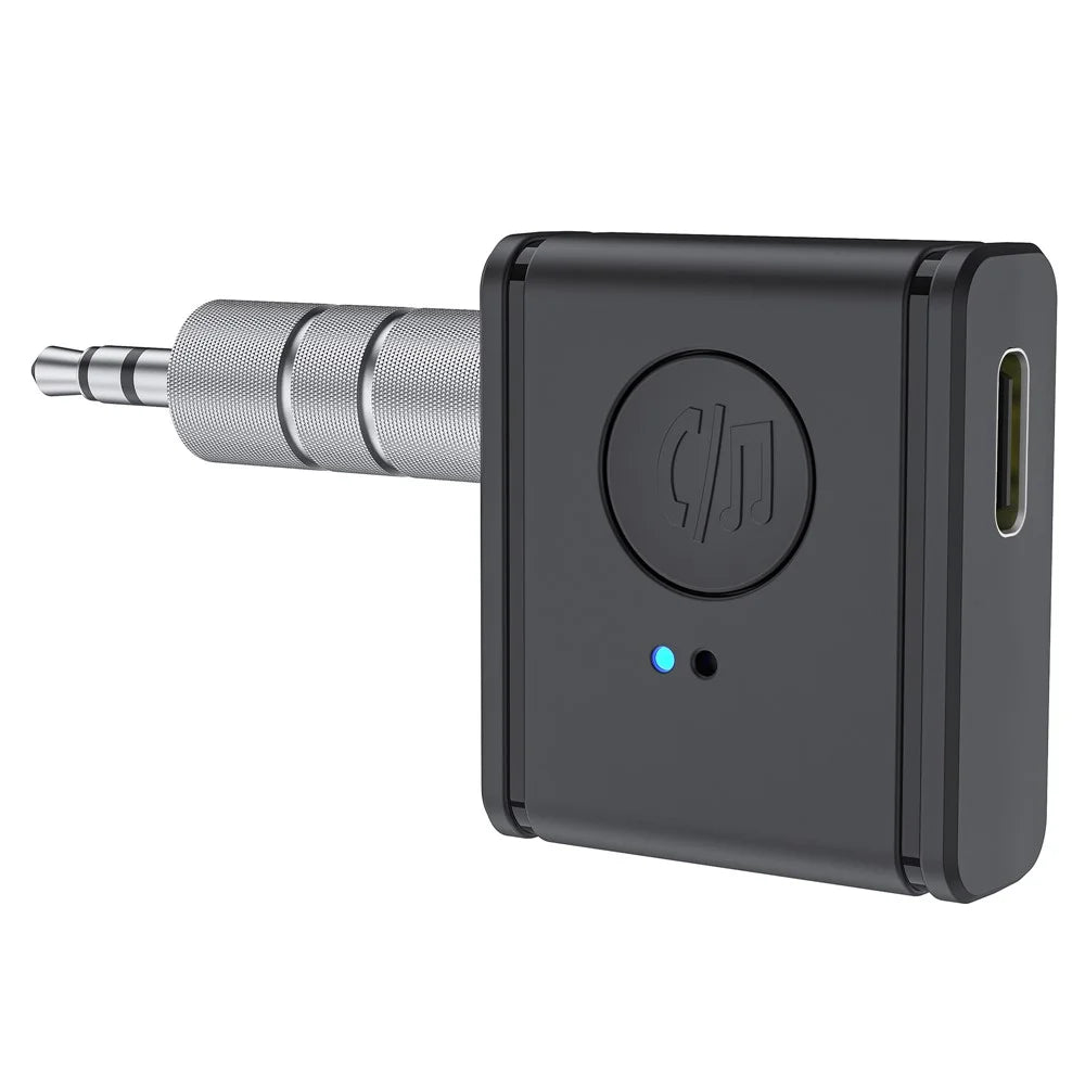 B1 3.5mm Car Audio Adapter HiFi Sound Hand-Free Call Bluetooth-compatible 5.3 AUX Receiver - 1