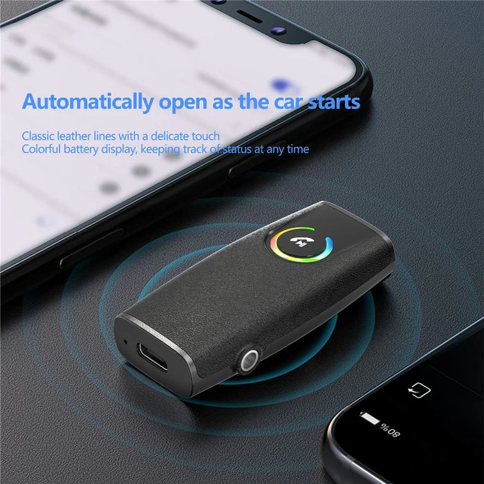 EARLDOM ET-M92 Bluetooth-compatible 5.3 Car Audio Adapter Hand-Free Call 3.5mm AUX Receiver - 7