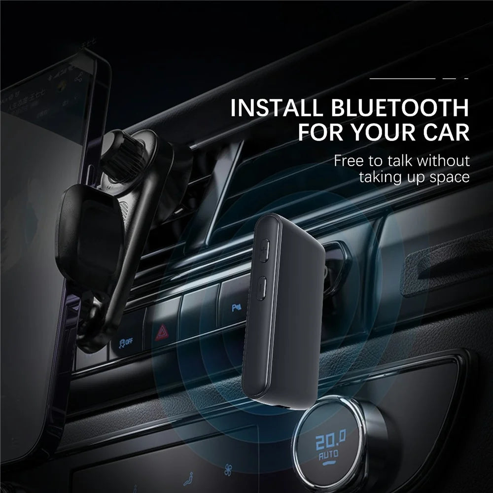 EARLDOM ET-BR02 Bluetooth-compatible 5.3 Adapter Hand-Free Call 3.5mm AUX Car Audio Speaker Stereo Receiver - 5