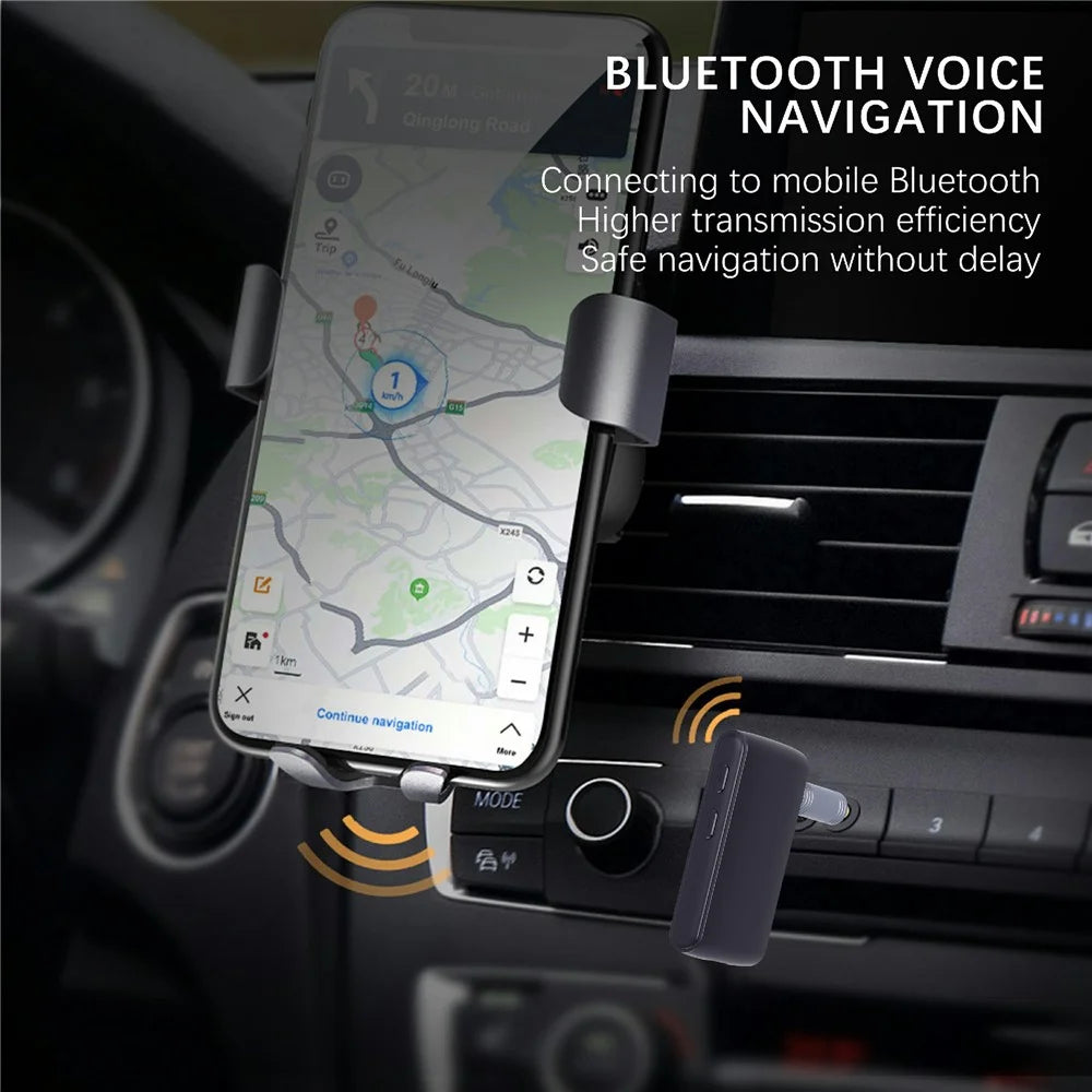 EARLDOM ET-BR02 Bluetooth-compatible 5.3 Adapter Hand-Free Call 3.5mm AUX Car Audio Speaker Stereo Receiver - 6