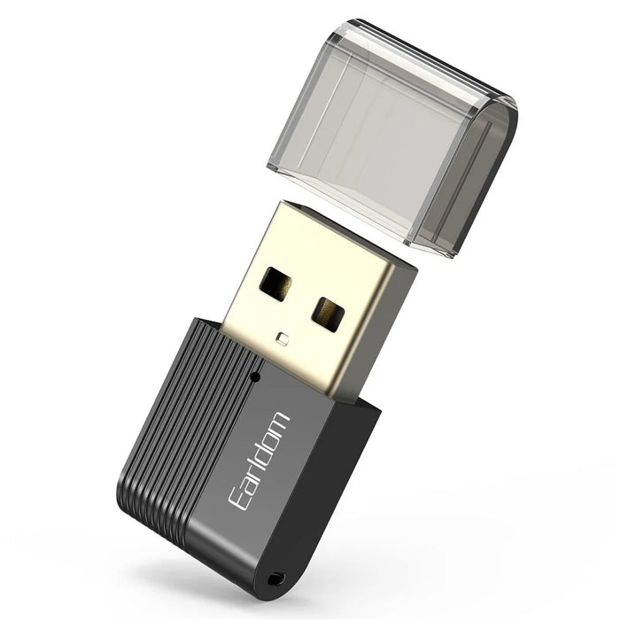 EARLDOM M90 USB Wireless Audio Adapter Bluetooth-compatible 5.0 Audio Receiver Transmitter for Car, Computer - 1