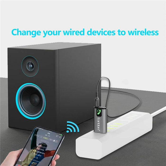 EARLDOM ET-BR12 Bluetooth-compatible 5.3 Audio Receiver AUX TF Music Playback USB Adapter - 7