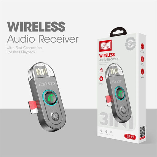 EARLDOM ET-BR13 Bluetooth-compatible 5.3 Audio Receiver 3.5mm Aux Receiver Stereo Speaker - 2