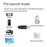 M03 2-in-1 Bluetooth-compatible 5.2 Audio Receiver Transmitter Fingerprint Touch Stereo Aux Wireless Adapter - 2
