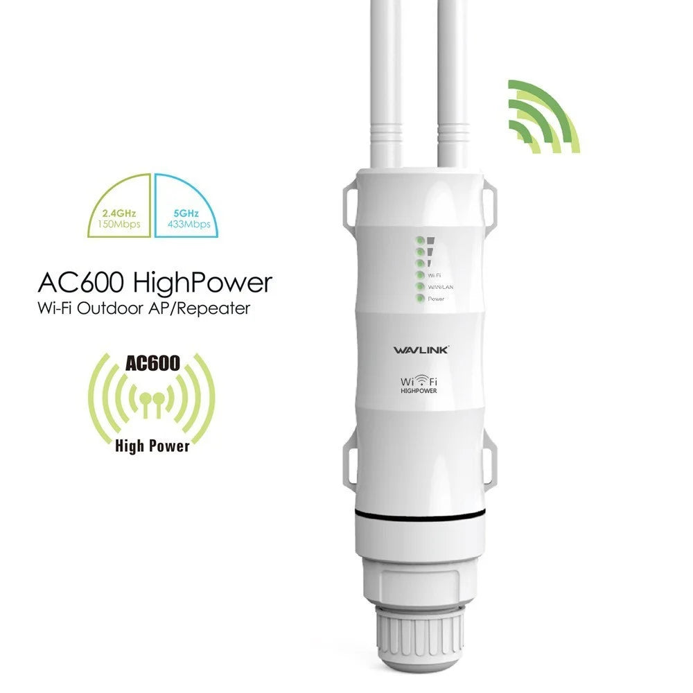 AC600 Outdoor WiFi Access Point Dual Band 2.4G+5G Wireless Router / AP / Wifi Range Extender - US Plug - 3