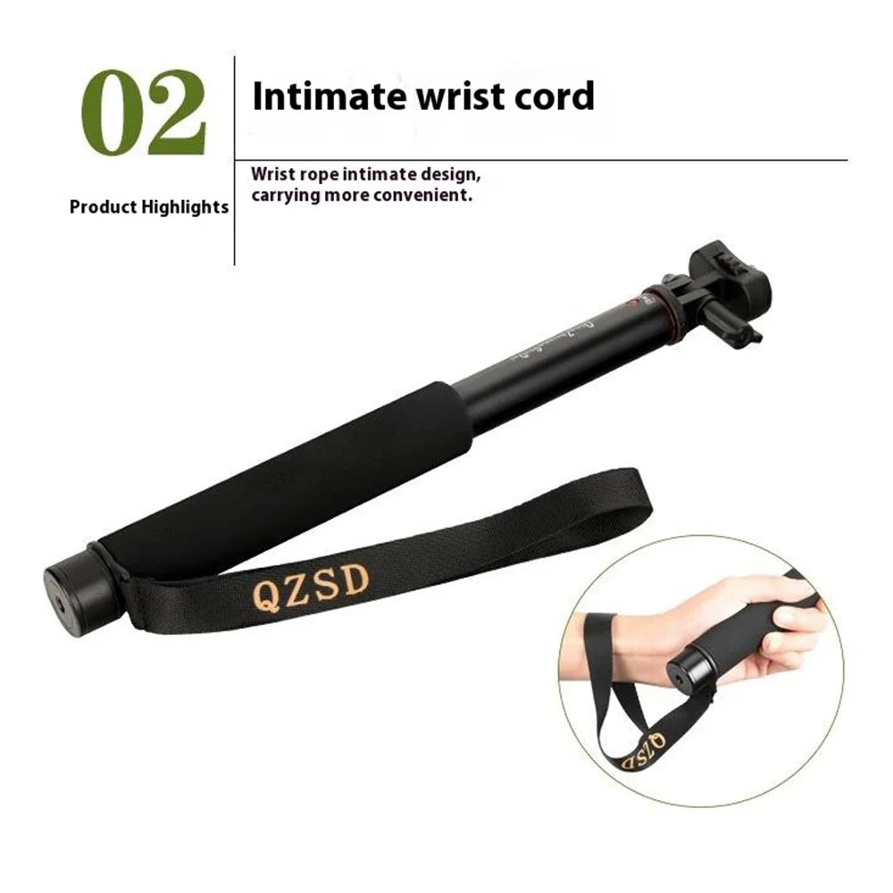 QZSD ZP002 127cm Camera Phone Aluminum Alloy Extendable Rod Handheld Selfie Stick - 3