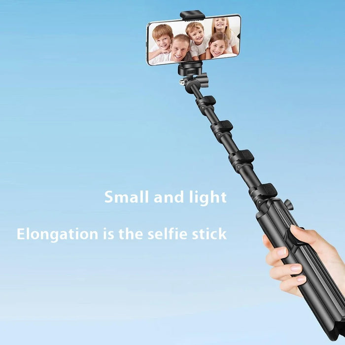 QZSD ZP100B 162cm Aluminum Alloy Extendable Phone Stand Bluetooth-compatible Selfie Stick Live Streaming Tripod - 3