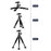 QZSD Q116 Telescopic Phone Camera Holder Selfie Stick Tripod Desktop Floor Stand Live Streaming Bracket - 6