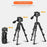 QZSD Damping Panhead Adjustable Height Aluminum Alloy Mini Tripod with Level and Compass - 6