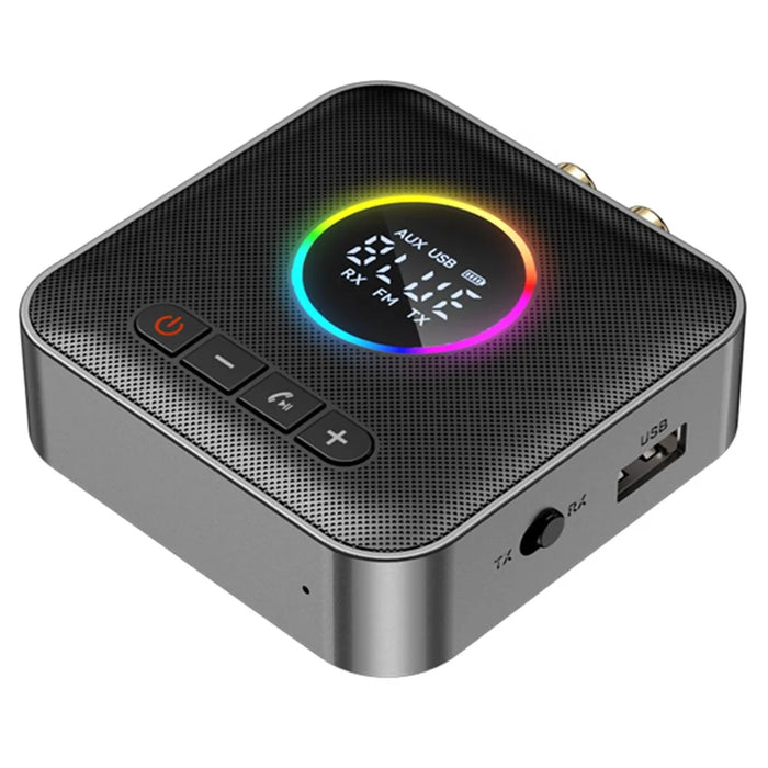 OMS-M10 Bluetooth-compatible 5.4 Transmitter FM Audio Bluetooth-compatible Receiver Adapter Support U Disk Music Play - 2