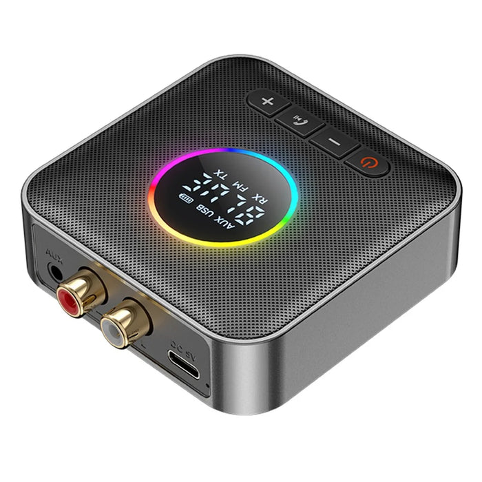 OMS-M10 Bluetooth-compatible 5.4 Transmitter FM Audio Bluetooth-compatible Receiver Adapter Support U Disk Music Play - 3