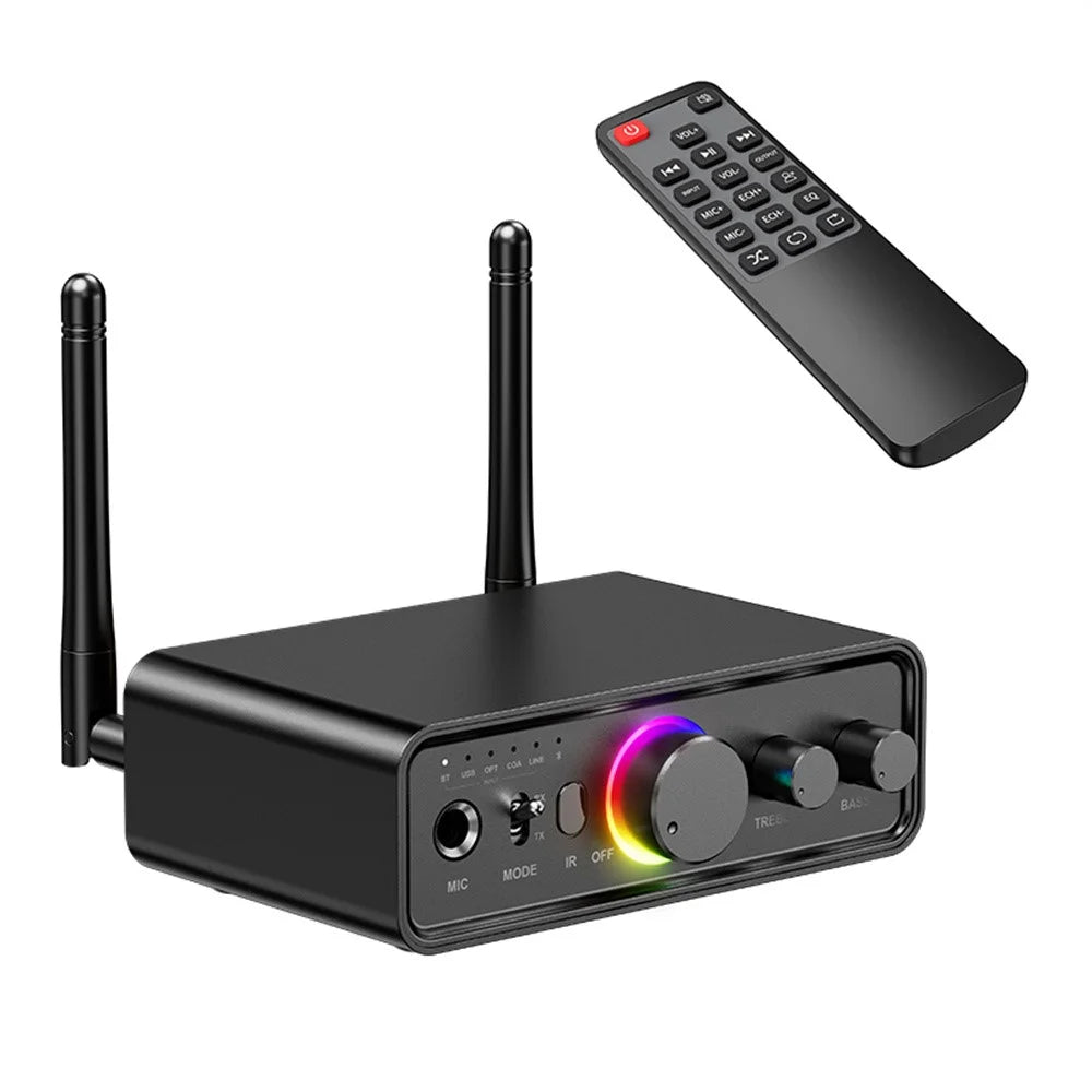 OMS-M18 Bluetooth-compatible 5.3 Transmitter Receiver with Remote Control for TV to Wireless Headphone / Speaker - 1