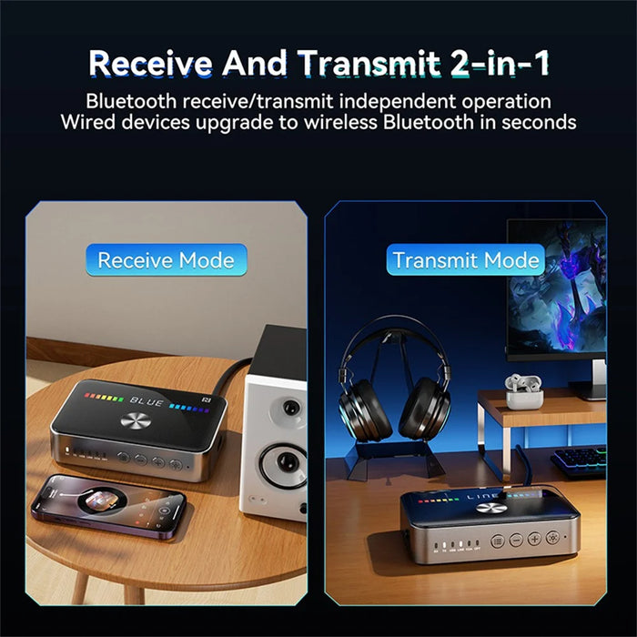 OMS-M13 Bluetooth-compatible 5.3 Transmitter Receiver Coaxial Optical Bluetooth-compatible Adapter - 6