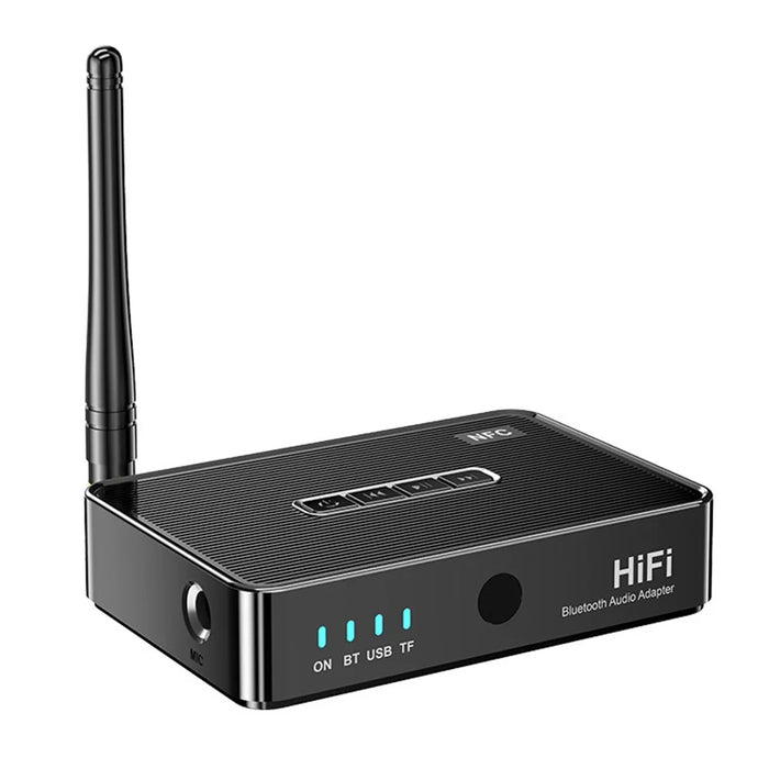 OMS-M3 Bluetooth-compatible Receiver Music Audio Palyer Adapter 6.5mm AUX Port Converter with Remote Control - 1