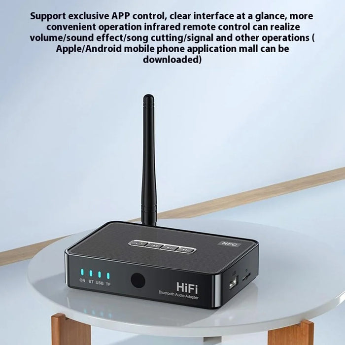 OMS-M3 Bluetooth-compatible Receiver Music Audio Palyer Adapter 6.5mm AUX Port Converter with Remote Control - 4