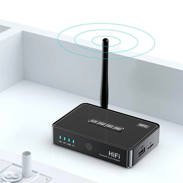OMS-M3 Bluetooth-compatible Receiver Music Audio Palyer Adapter 6.5mm AUX Port Converter with Remote Control - 7