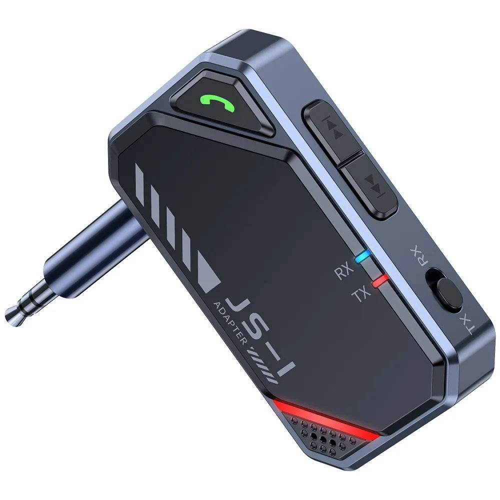 JS1 Bluetooth-compatible 5.4 Transmitter Receiver Car Audio 3.5mm AUX Adapter for Speaker Amplifier - 2