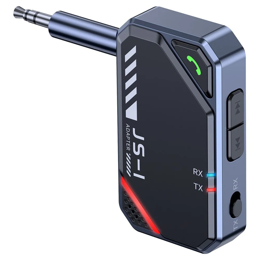 JS1 Bluetooth-compatible 5.4 Transmitter Receiver Car Audio 3.5mm AUX Adapter for Speaker Amplifier - 3