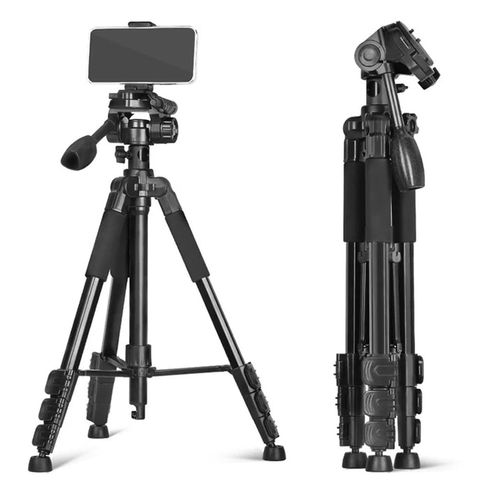 QZSD Q111H SLR Camera Phone Stand Aluminum Alloy+ABS Telescopic Live Streaming Photography Tripod - 1