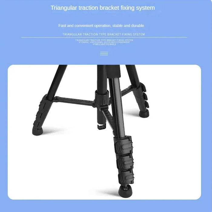 QZSD Q111H SLR Camera Phone Stand Aluminum Alloy+ABS Telescopic Live Streaming Photography Tripod - 4