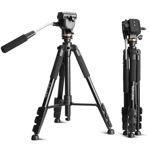 QZSD Q111S 152cm SLR Camera DV Floor Stand Telescopic Live Streaming Photography Tripod - 1