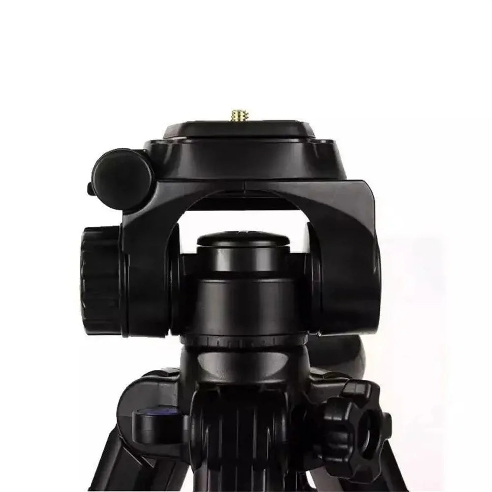 QZSD Q111 SLR Camera Floor Stand Aluminum Alloy + ABS Telescopic Live Streaming Photography Tripod - 2