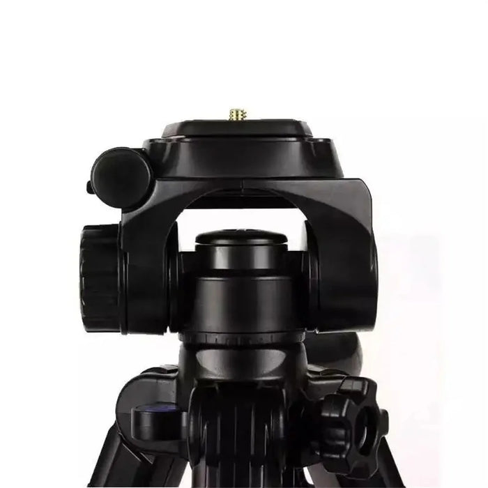 QZSD Q111 SLR Camera Floor Stand Aluminum Alloy + ABS Telescopic Live Streaming Photography Tripod - 2