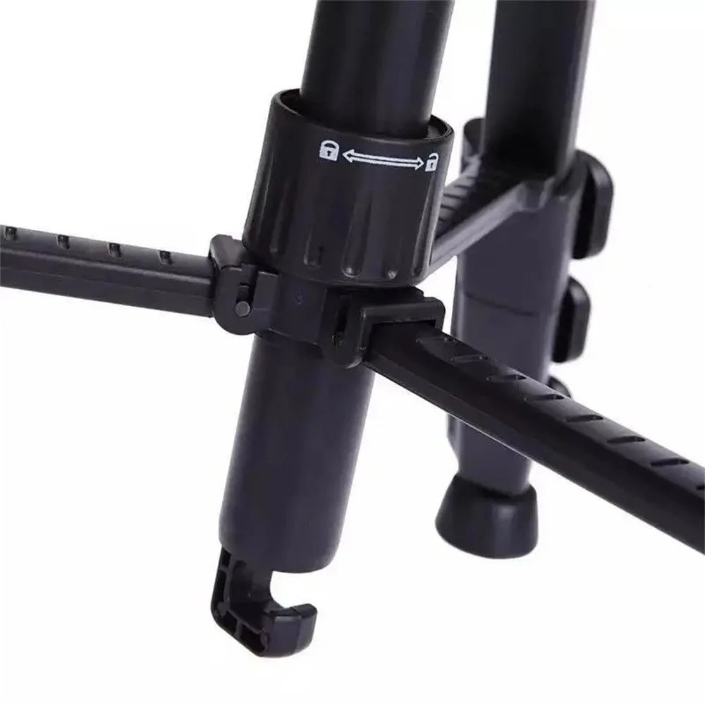 QZSD Q111 SLR Camera Floor Stand Aluminum Alloy + ABS Telescopic Live Streaming Photography Tripod - 6